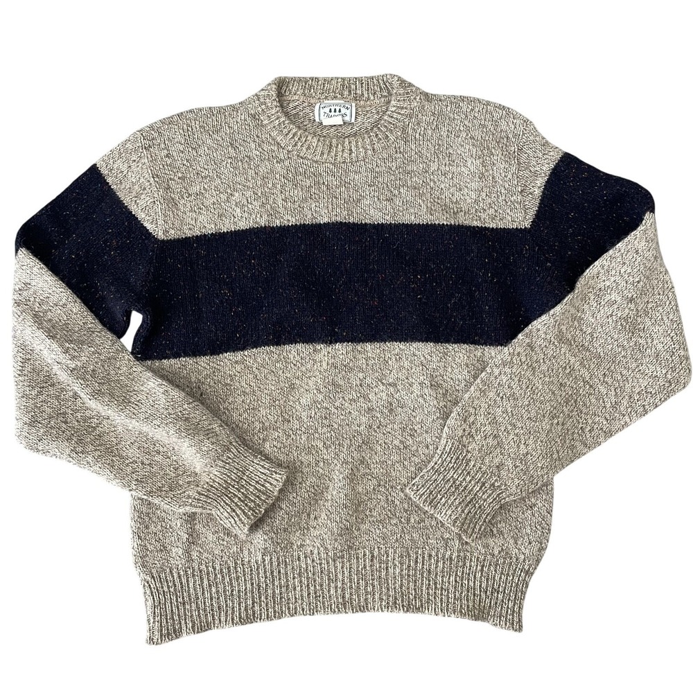 Vintage Northern Traders Wool Sweater Stripe‎ Made in USA | Mens XL
